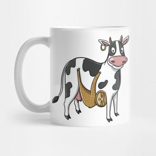 Cute Funny Dairy Cow Slow Sloth Pun Farmer Kids Gift Mug